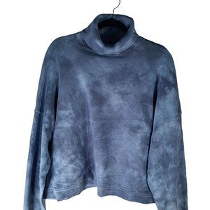 American Eagle Tie Dye Turtleneck Cropped Sweatshirt